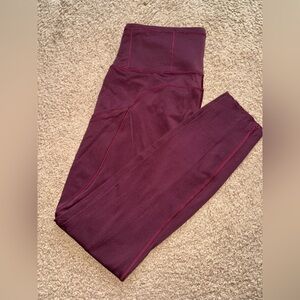 Lululemon fast & free leggings high rise 25” size 6